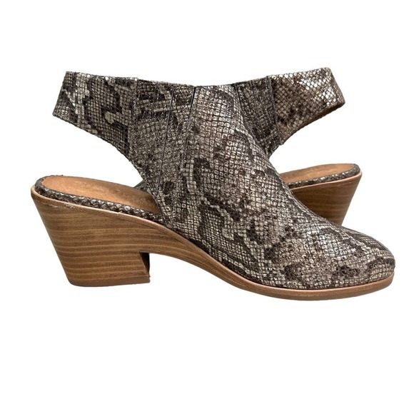 Gentle Souls Harlie Bootie Leather Snake Embossed Slingback Women‎ Size 9.5M - Picture 4 of 10